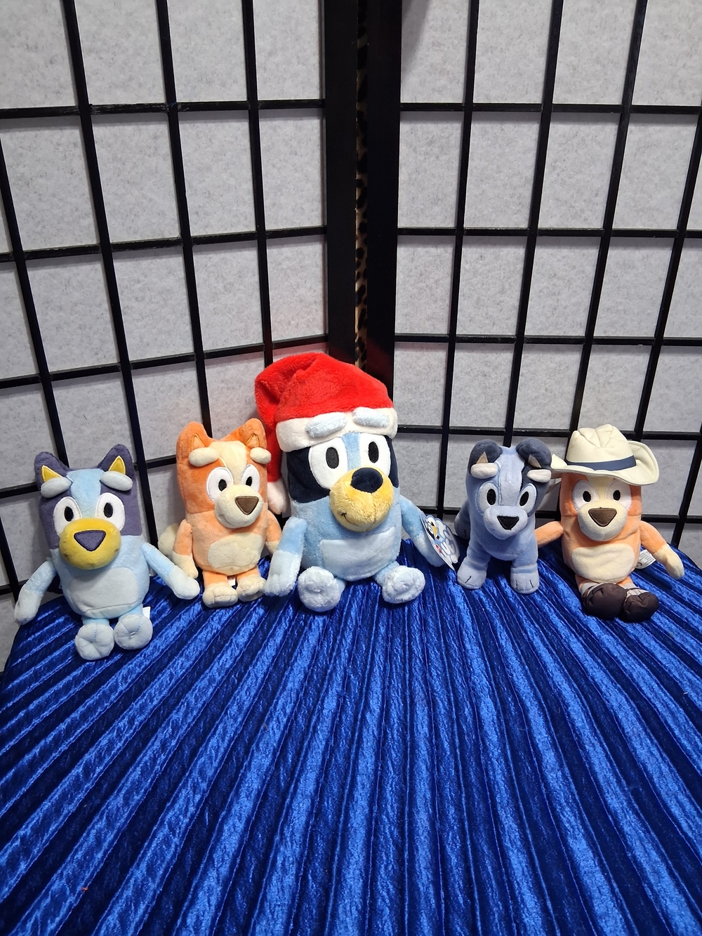 Bluey Plush Collection - Assorted Character Plushies (Blue, Orange, Gray)